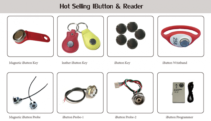 RFID GPS Tracker Accessories IButton ID Identify Electronic Key For Driver 0