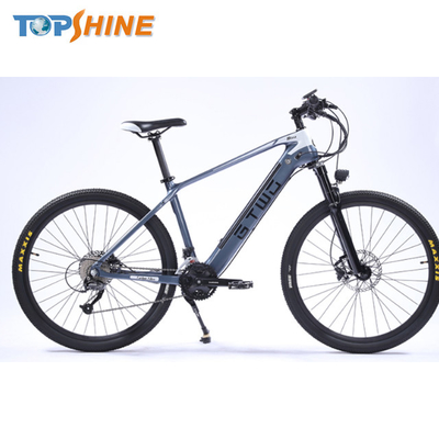 27.5 Inch Carbon Fiber Ebike Mountain Electric Bike With MP3 Bluetooth Player Hydraulic brake