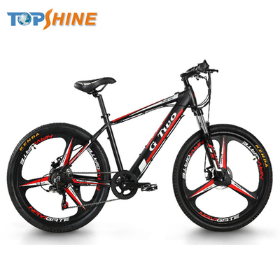 Aluminum and magnesium alloys mountain electrical bike with front rear disc brake