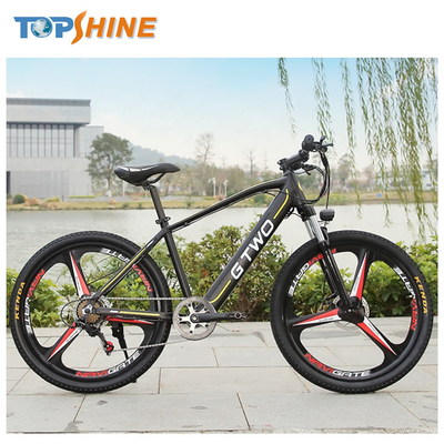 350W 48V 21 speed hydraulic brake GPS tracking Electric Mountain Bike With Music player