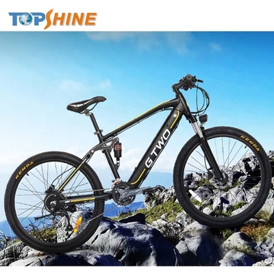 Adjustable Speed Aluminum Alloy Full Suspension Mountain bike Ebike MTB With GPS LCD Display