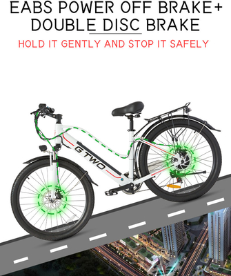 20 mph 26&quot; E Bike Urban Commuting Ebike commuter With Stereo BT Speaker