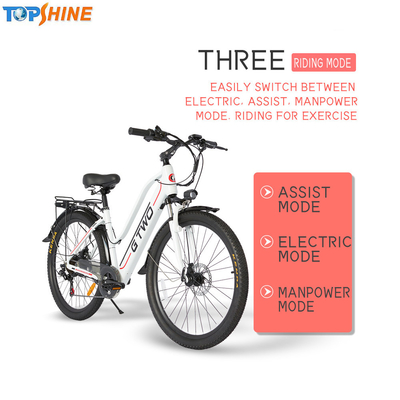 Smart 26inch City Electric E Bike Commuter 36v Built In GPS With Speaker LCD