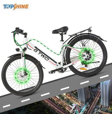 500W 48V Ladies Electric City Bike With Removable Lithium Battery GPS stereo speaker