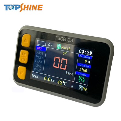 OEM Waterproof GPS Electric Bike Speedometer LCD Display With Tyre Pressure