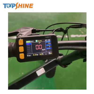 24v Mini Waterproof Electric Bike Speedometer Ebike Lcd Display With Alarm System