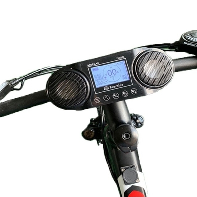 Portable Wireless Bike Computer Rechargeable Electric Bicycle Speedometer with MP3