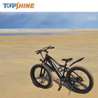 Portable Fat Tire Electric Beach Cruiser Bicycle 500w Ebike With Uphill Boost System
