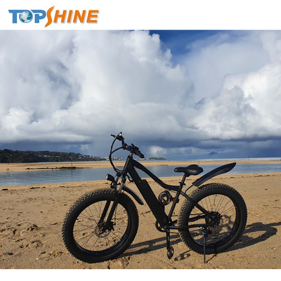 Adults 26 Inch 4 Inch Fat Tire Electric Bike With Real Time GPS Tracking