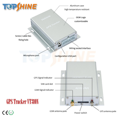 Customizable Microphone GPS Vehicle Tracker With Fuel Sensor Free Tracking Platform