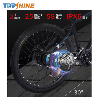 750W 48V 15Ah Electric Bicycles With Reminder Range Calculating Custom Logo