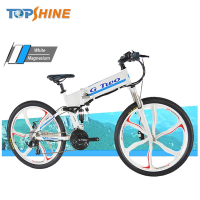 250/350W Folding Electric Mountain Bicycles With Hub Brushless High Speed Motor