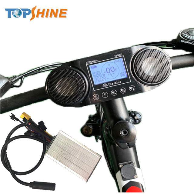 BT MP3 Player Digital Speedometer For Electric Bike Ebike Odometer